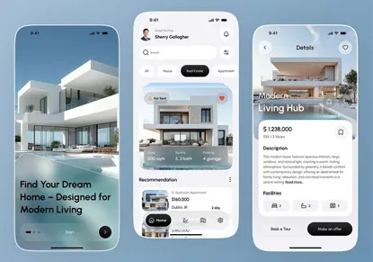 Mobile app redesign project by CreatiXHost